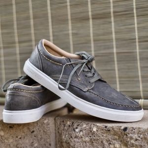 Perry Ellis Men's Grey Portfolio Ultra Foam Sneakers 11 Casual Business